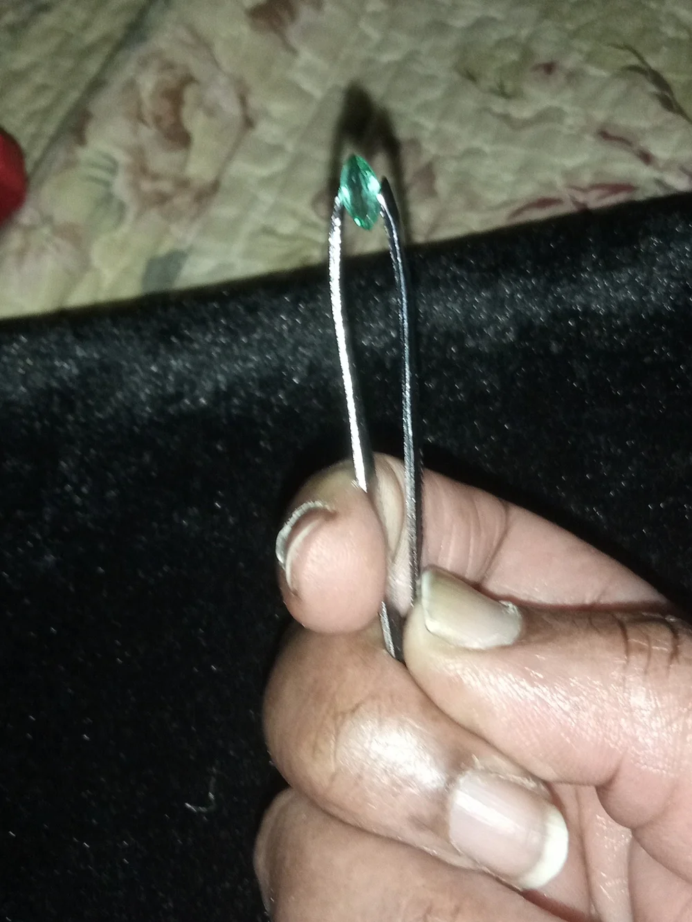 Beautiful Natural 1.0ct Green Marquise Zambian Emerald